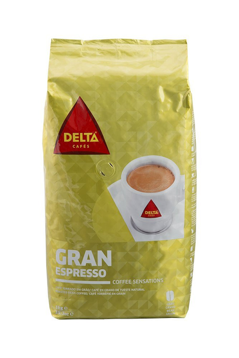 Delta Gran Espresso - Portugese gemalen koffie, 1 pakje (1 x 1 kg)