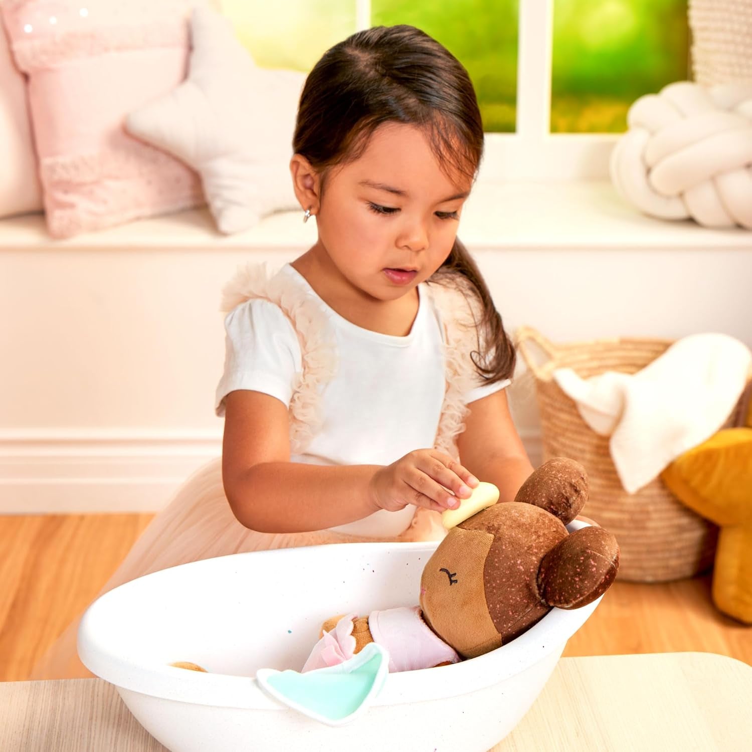 LullaBy – Poppenbad – Badset – Badspeelgoed – Poppenaccessoires – Realistisch waterspel – Kinderen vanaf 2 jaar