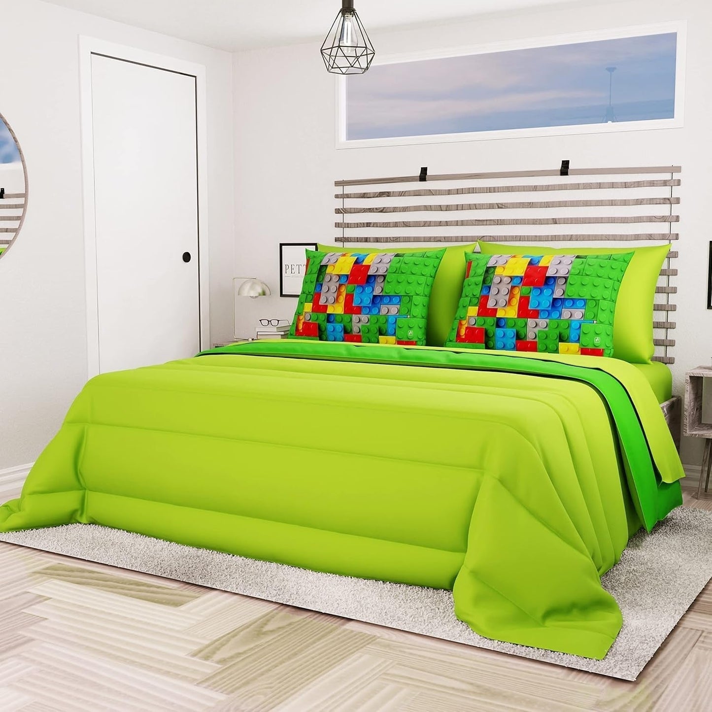 PETTI Artigiani Italiani - Winterdeken voor tweepersoonsbed, maxi, monochroom, dubbelzijdig, wit, grijs, 100% Made in Italy