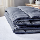 Pikolin Home - Omkeerbaar dekbed 300 G - Scandinavische tweekleurige vulling - Voor bed 90 - comfortabel, warm, ademend, marineblauw, 135 X 200 cm Dekbedden en dekbedden Naty Shop