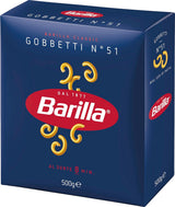 Pasta Barilla Klassiek Gobbetti nr. 51 van durumtarwe, altijd beetgaar (1 x 500 g)