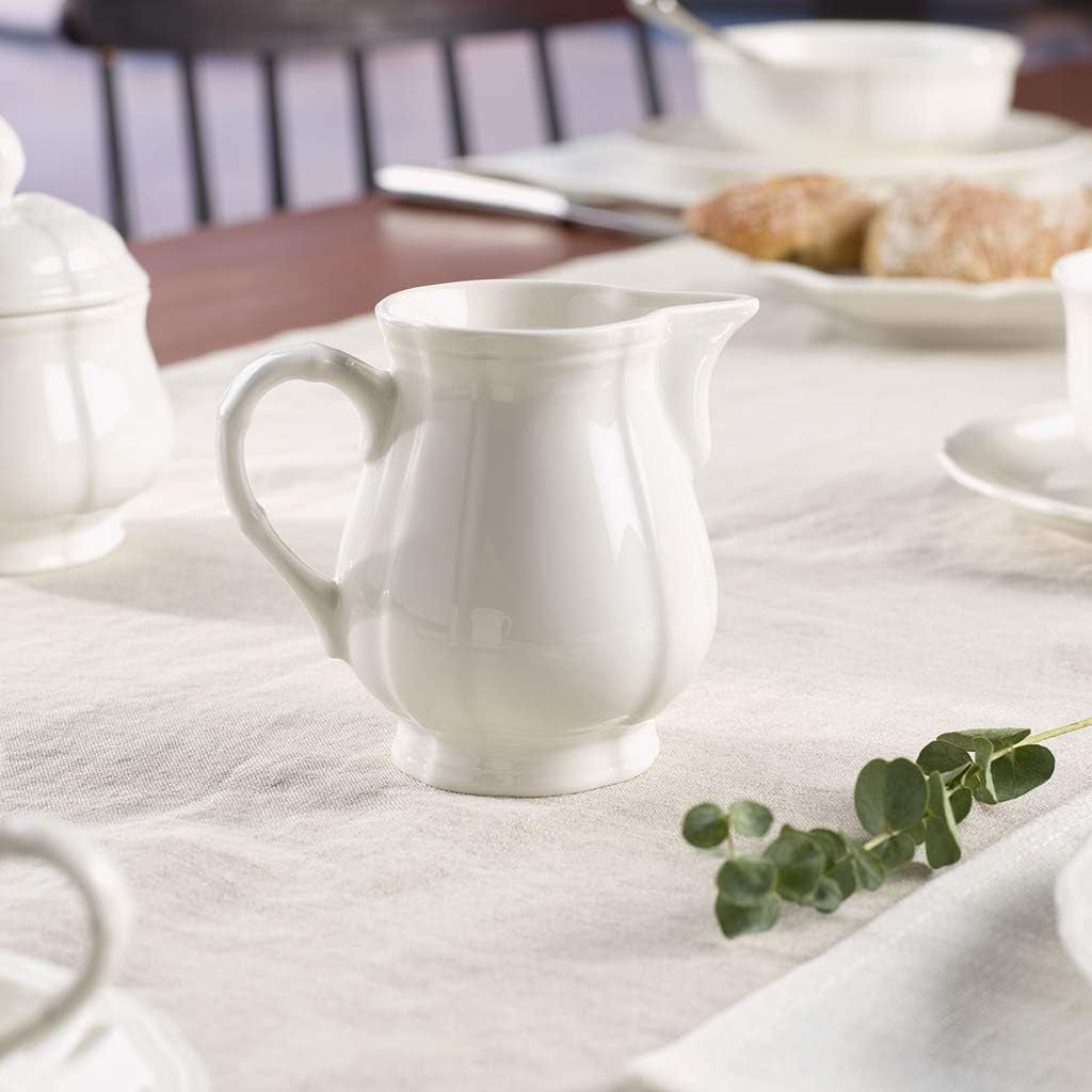Villeroy & Boch Manoir melkmok, 250 ml, hoogte: 9,1 cm, premium porselein, wit