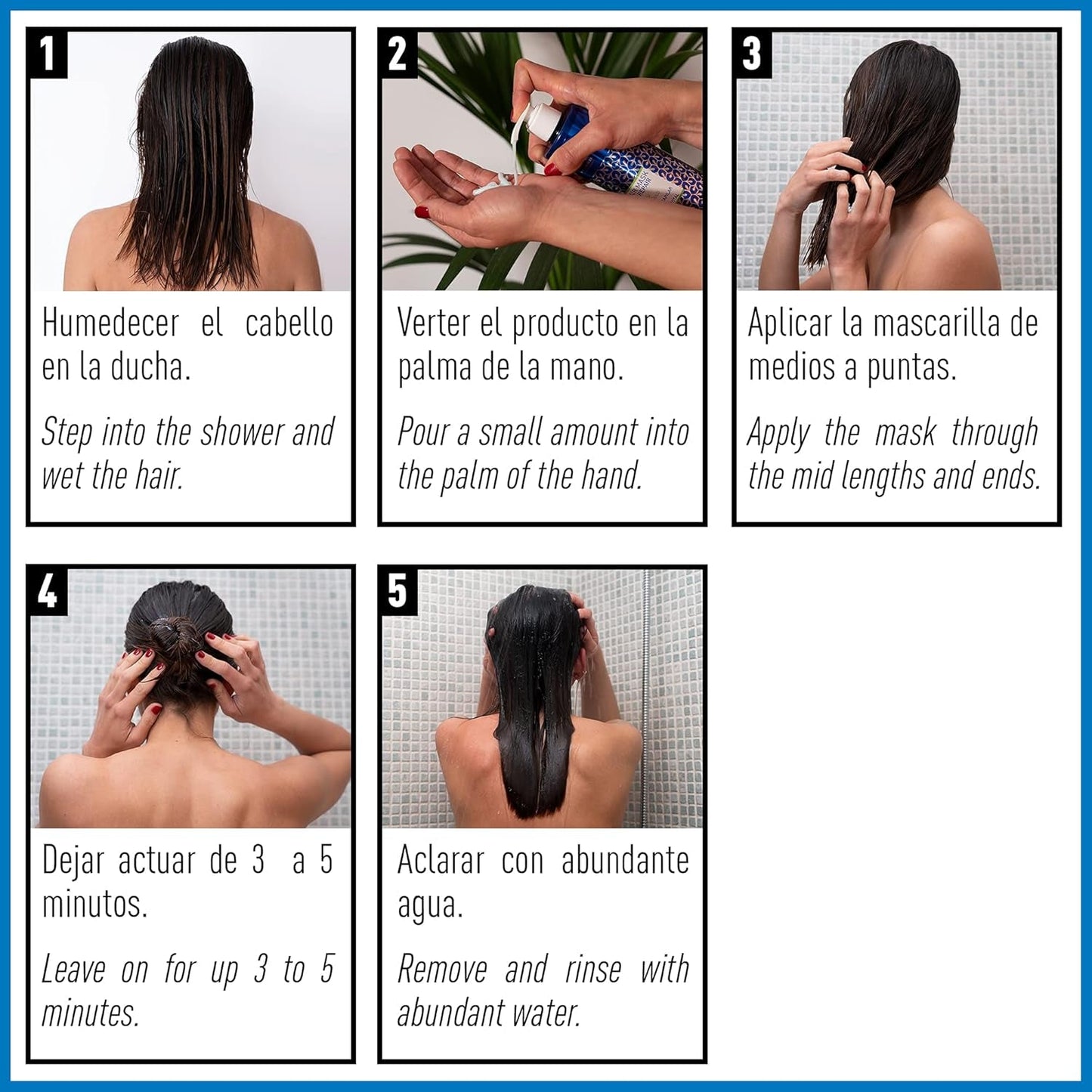 Valquer Profesional Ice Hair Mask Color and Shine - Voor geverfd haar, 1000 ml Haarmasker Naty Shop
