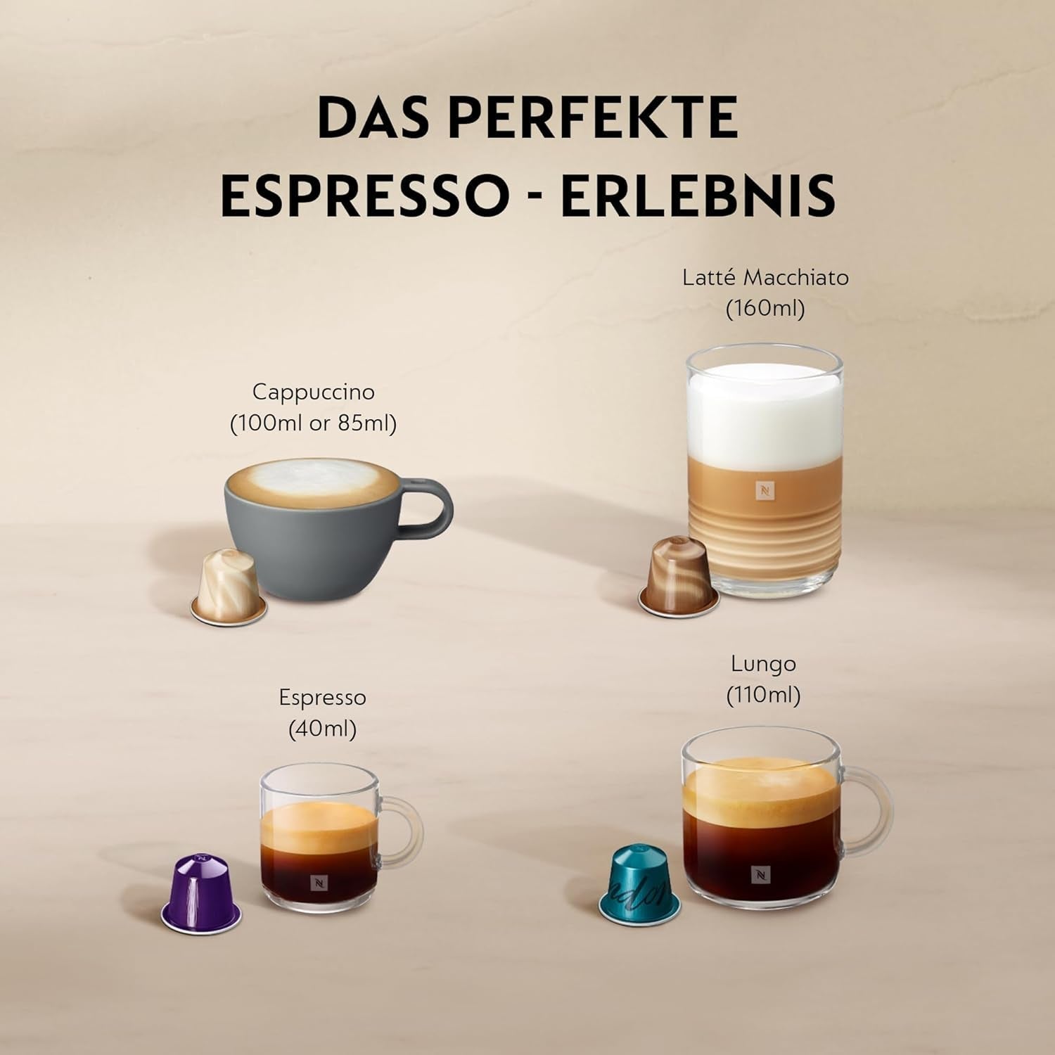 Espressomachine met Nespresso-capsules XN761B Citiz&Milk | Automatische standby-modus | 1260 watt | Capaciteit watertank: 1 l | Pompdruk: 19 bar | Zilver