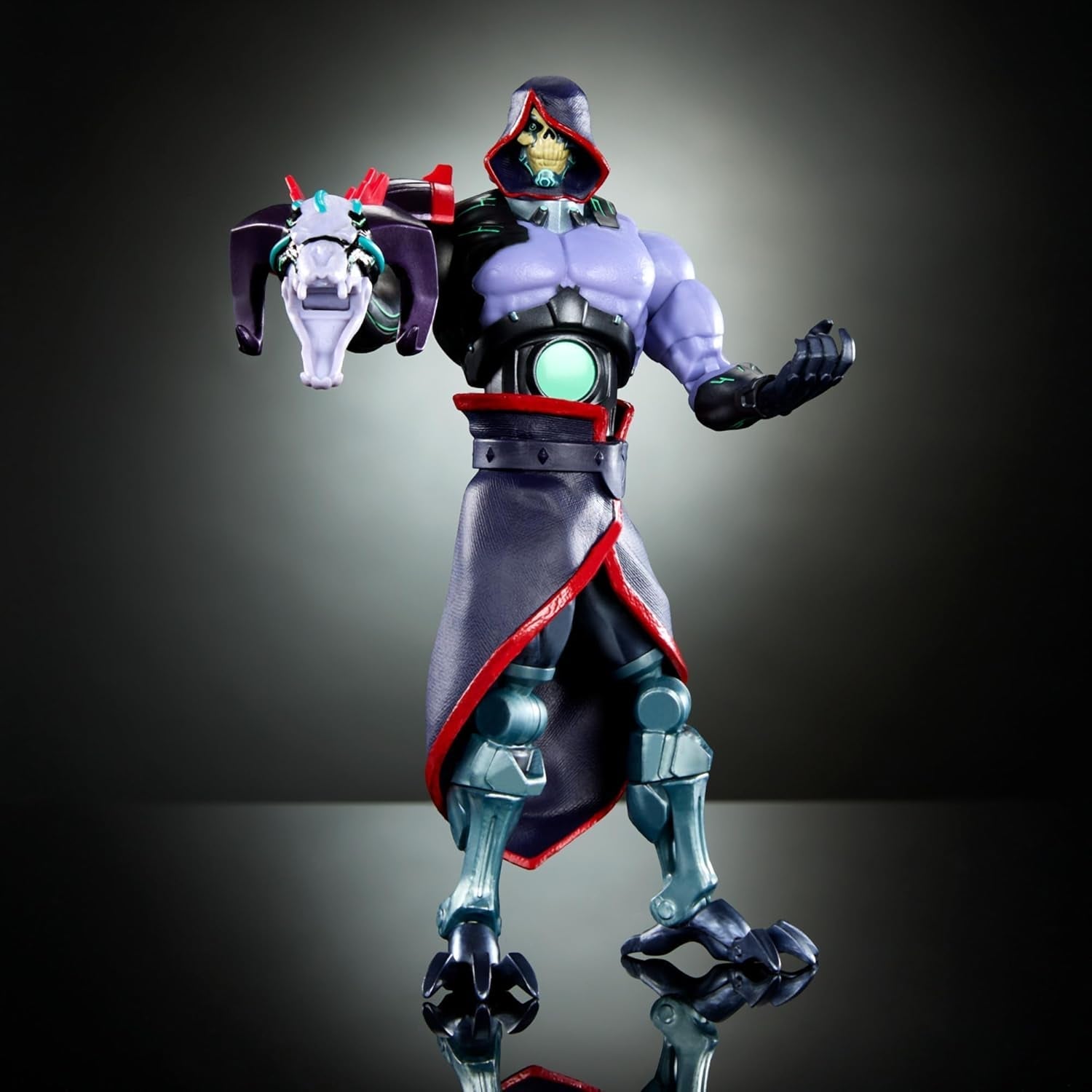 Masters of the Universe: Revolution Masterverse Skeletor-actiefiguur verzamelfiguur met 30 bewegingspunten en beweegbare robotarm Motu Toy HYC46 Actiefiguren Naty Shop