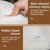 MINGZE Multifunctioneel traagschuimkussen Nekkussen Schuim, boog U-vormig nekkussen, langzaam rebound-slaapkussen Rebound-drukkussen, kussen IJszijde voor hand- en nekbescherming Cervicale orthopedische kussens Naty Shop