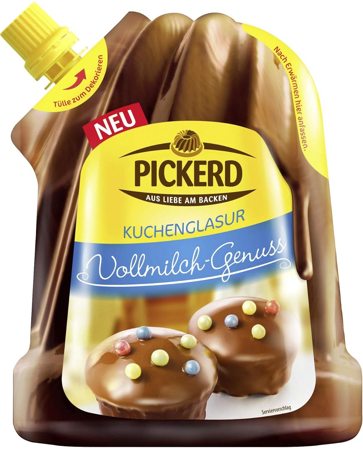 Cakeglazuur, Melkchocolade, 125 gram Glazuren en Decor Naty Shop