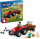 LEGO City tractor met aanhanger - Boerderijspeelgoed met tractor en dierfiguren - Montessori speelsets voor jongens en meisjes vanaf 4 jaar - cadeau met 2 minifiguren 60461 Bouwsets Besuche den LEGO-Store Standaard titel