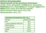 Küfferle, Wortelen met originele chocolade 810 g 60 stuks, Melkchocolade, 1 stuk