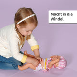 BABY Born Lena (meisje) 36 cm, pop met 7 functies voor kinderen vanaf 1 jaar, werkt zonder batterij, grote pop 36 cm, 834596 Zapf Creation, roze Naty Shop poppen