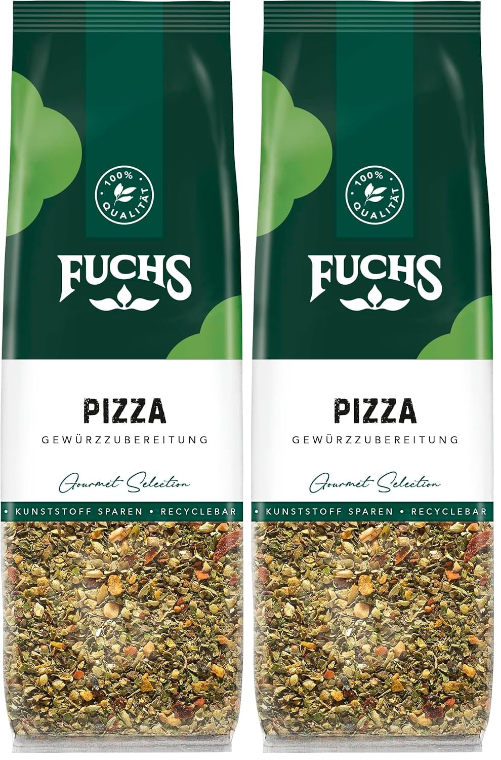 Fuchs Gewürze - Pizza Gewürzzubereitung in recyclebaar Nachfüllbeutel, Gewürzmischung mit Italianen Kräutern, ideaal voor Bruschetta - 30 g