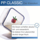 LocknLock PP Classic voedselbewaarpottenset 5-delig | 180 ml, 350 ml, 600 ml, 870 ml, 3,6 liter | 100% lucht- en waterdicht | zonder BPA | vriezer- en koelkastorganizer | vaatwasser- en magnetronbestendig Naty Shop voedselbewaardozen