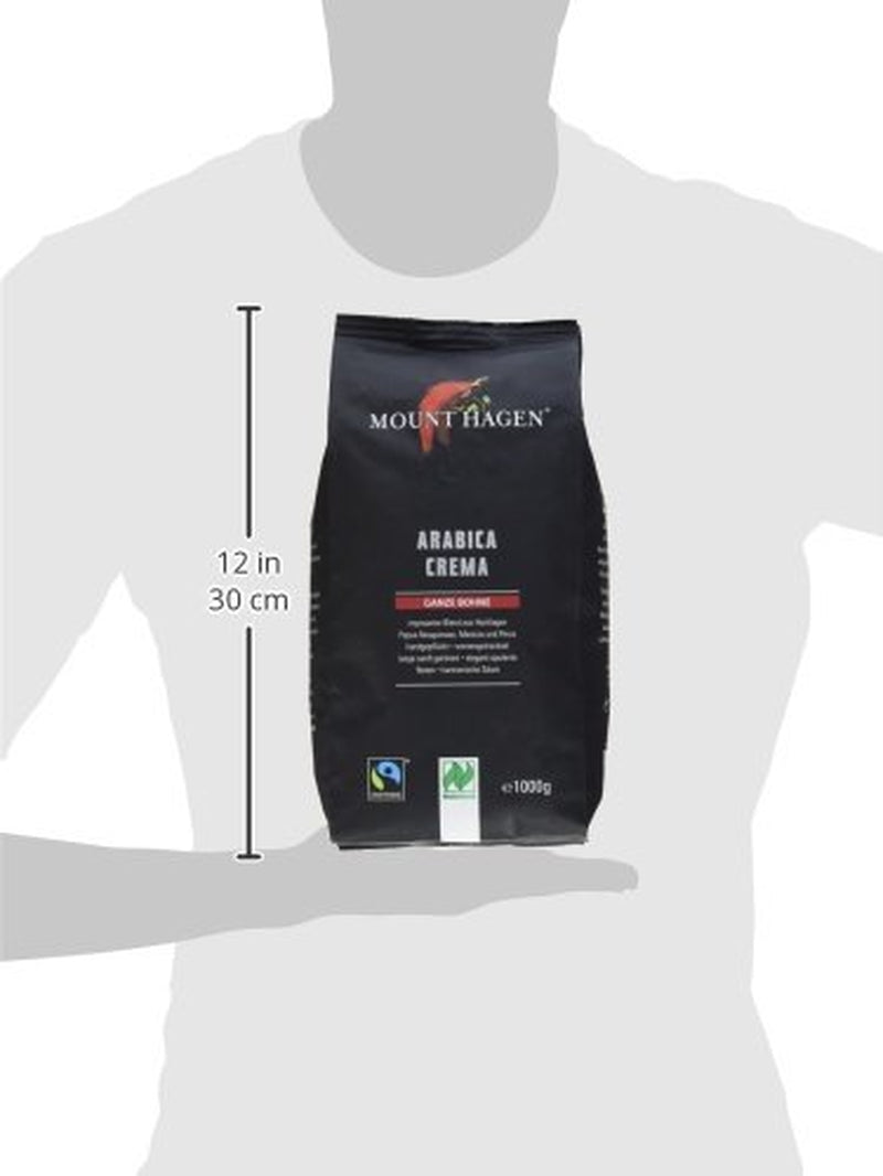 Bio FT Naturland Röstkaffee Arabica Crème, 1kg ganze Bohne