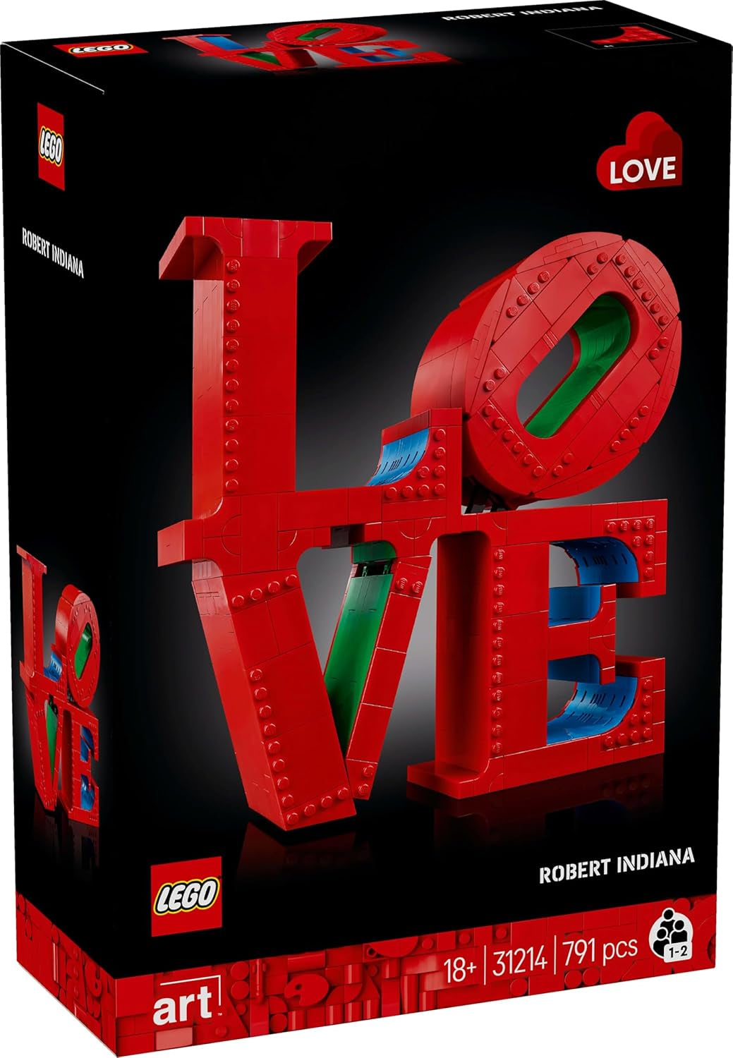 LEGO Art Love Bouwset voor volwassenen Woondecoratie Valentijnsdag- en Moederdagcadeau voor dames en heren Creatieve activiteit voor kunst- en designliefhebbers 31214 Bouwsets Besuche in LEGO-Store