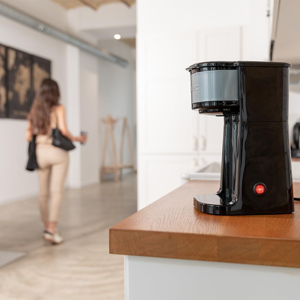 Cecotec Coffee 66 Drop & Go espressomachine met thermische karaf, 700 W, inhoud 420 ml, afgesloten uitloop, permanent- of papieren filter, automatische uitschakelfunctie, container met venster