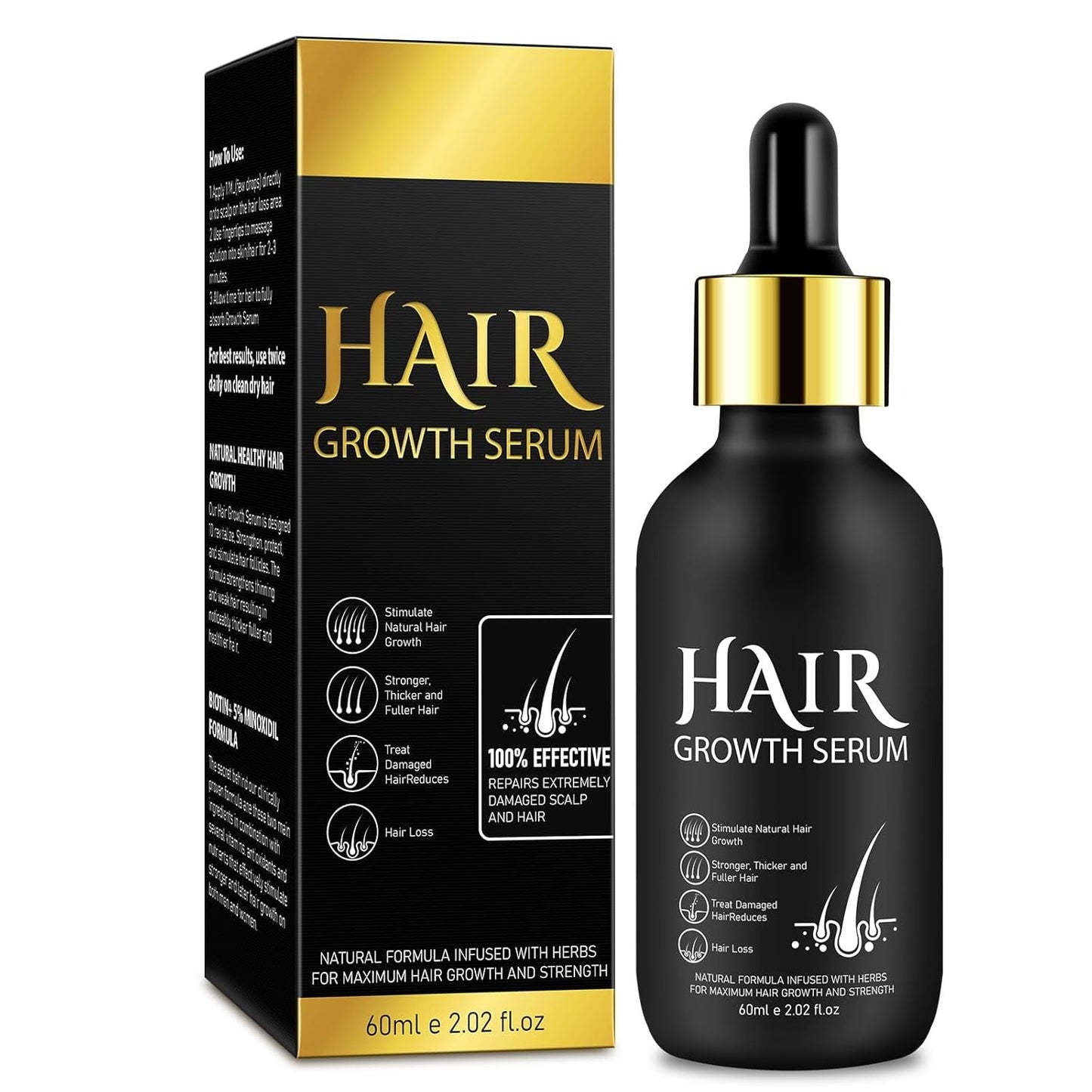 Biologische haargroeiolie 5% - Oplossing voor extern gebruik - Haargroei en verdikking - Voor haarverlies bij mannen en dunner wordend haar - Reactiveer krimpende follikels - Precisiepompdispenser 60 ml Naty Shop Haarverzorging Standaardtitel