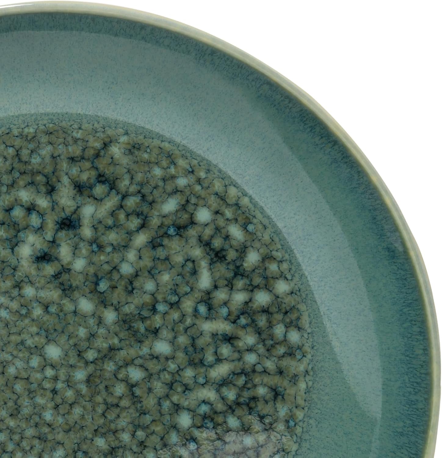 Creatable, Caldera-serie, vaatwasser- en magnetronbestendige serviesset van steengoed, kwaliteitsproductie (groene 8-delige comboset)