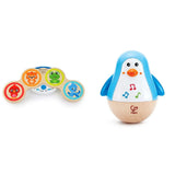 Baby Einstein Magic Touch muzikaal speelgoed met houten trommel voor vanaf 6 maanden en Hape Penguin muzikale wobbler, kleurrijke wiebelende melodie, Roly-Poly speelgoed voor vanaf 6 maanden Bebe Naty Shop Toys Standaardtitel