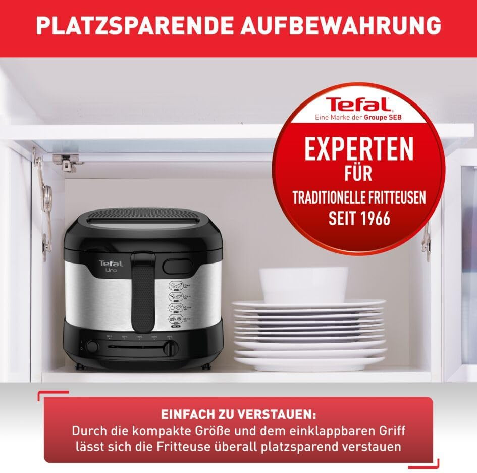 Friteuse Tefal Uno M FF215D, 1470 Watt, capaciteit: 1 kg Naty Shop Appliances