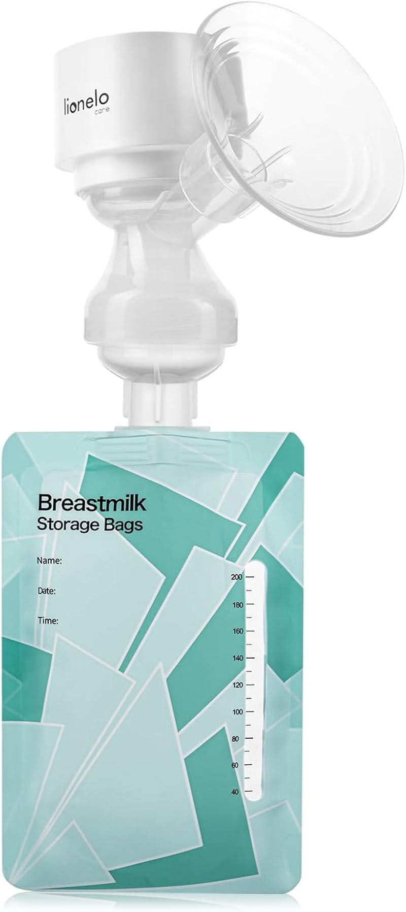 LIONELO Fidi One draadloze borstkolf 180 ml, 3-fasen draagbare borstkolf, 9-traps energiebesparende massage, siliconen trechter 26 mm looptijd 120 min Bpa-vrij Accessoires Voeding en borstvoeding Bebe Naty Shop