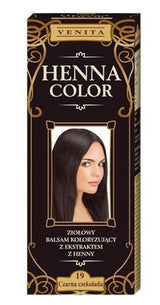 Henna Color 111 Natuurlijke conditioner voor blond haar Haarkleur Natuurlijk haarkleuringseffect Henna Eco-haarverf Naty Shop Zwart 75 Ml (1 pak)
