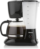 Tristar 1,25L koffiezetapparaat - voor 10-12 kopjes, ook geschikt voor kamperen, CM-1245, zwart
