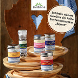 Herbaria Obazd wel! bio 90g M-Dose – Bio-Gewürzmischung bayerischen Biergartenklassiker Obazda – voor Brotaufstriche, Käsegerichte, Käsefondue – Raclette Gewürz - in nachhaltiger Aromaschutz-Dose