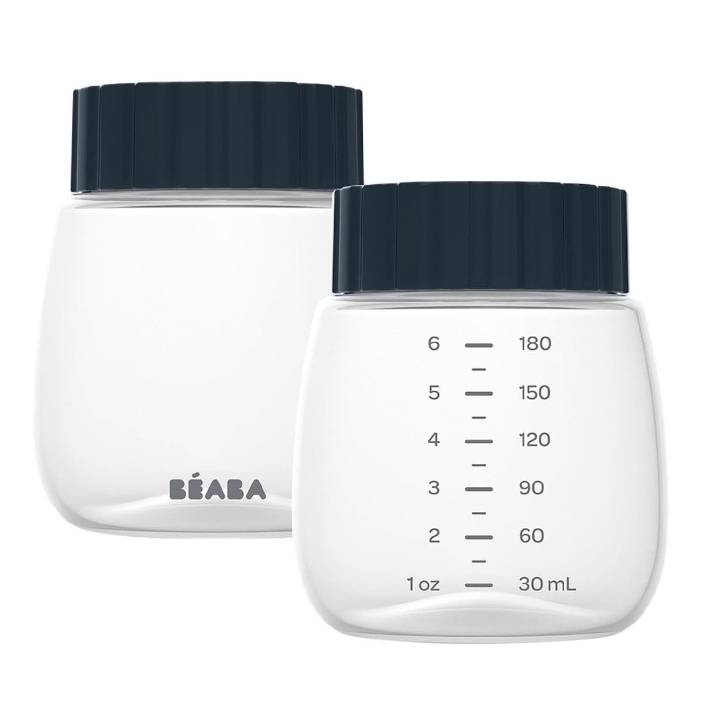 BÉABA, Beaba 2 flessen voor het bewaren van moedermelk, 180 ml Voeding en borstvoedingsaccessoires Bebe Naty Shop