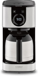 CASO Selection C 10 Thermo Design koffiezetapparaat – roestvrijstalen behuizing, 1,2 l isotherme karaf (10 kopjes), touchbediening en timer, Aroma PLUS-functie, permanent filter, antidruppelfilter
