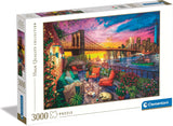 Clementoni - 33552 Collectie - Manhattan Balkon Zonsondergang Puzzel van 3000 stukjes voor volwassenen en kinderen 10 jaar oud Behendigheidsspel voor het hele gezin Puzzel Naty Shop Standaardtitel
