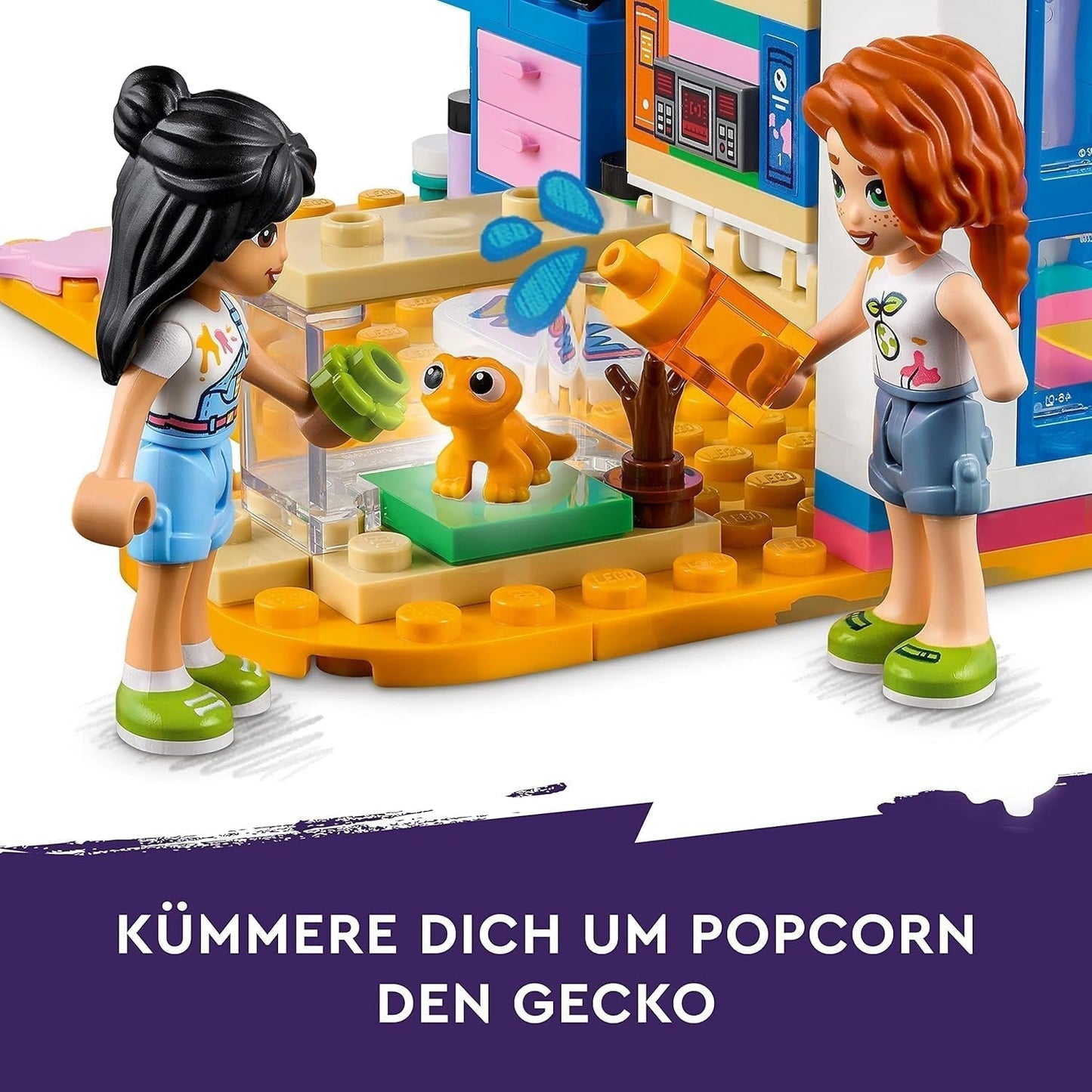 LEGO 41739 Friends Liann's kamer, minispeelgoed met kunstthema, kleine collectie cadeau met minipoppen van Liann, herfst en huisdier 2023-serie Bouwsets Bekijk de LEGO-Store