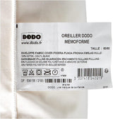 DODO OFM60 Ergonomisch latex kussen, 60 X 60 cm, wit Naty Shop standaard kussens