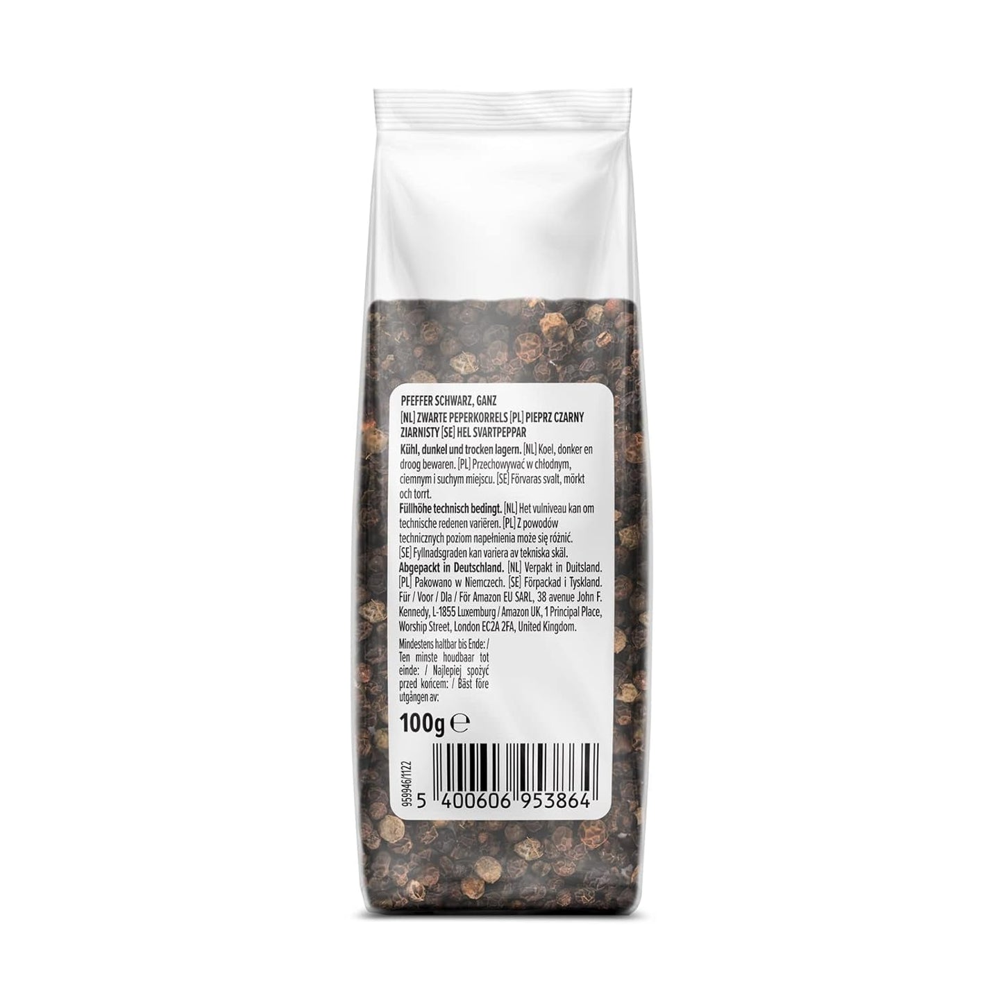 door Amazon Schwarzer Pfeffer ganz, 100 g