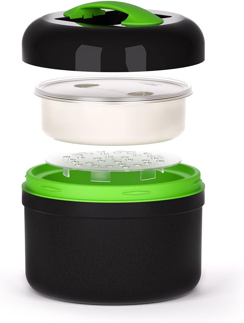 VALHERMFOOD25-03 Pro Term Lunchbox 2,5 l Gekleurd - Gris/Groen Voedselbewaardozen Naty Shop