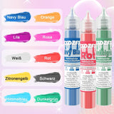 Vetoplosbare kleurstof - 30 ml geconcentreerde kleurstof op oliebasis voor chocolade kleurstofset voor taartdecoratie, fondant, botercrème, bakken, handwerk (marineblauw)