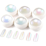 BISHENGYF Rose Gold Chrome Nail PowderNeue Upgrade Grosse Kapazitä Chrom PulverSuper-spiegeleffect Metall Mirror Chrome Powder – Neon Glassy Pearl Effect Glitter Nagelkunst Poeder voor DIY Salon