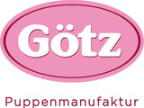 Götz 2027100 Maxy Muffin Fashionisto pop - babypop van 42 cm met slaperige bruine ogen, bruin haar en zacht lichaam - pop met zacht lichaam in een set van 8