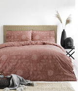 The Linen Yard Boheemse dekbedovertrekset, rood, 260 x 220 cm Dekbedden en dekbedden Naty Shop Rood 260 x 220 cm