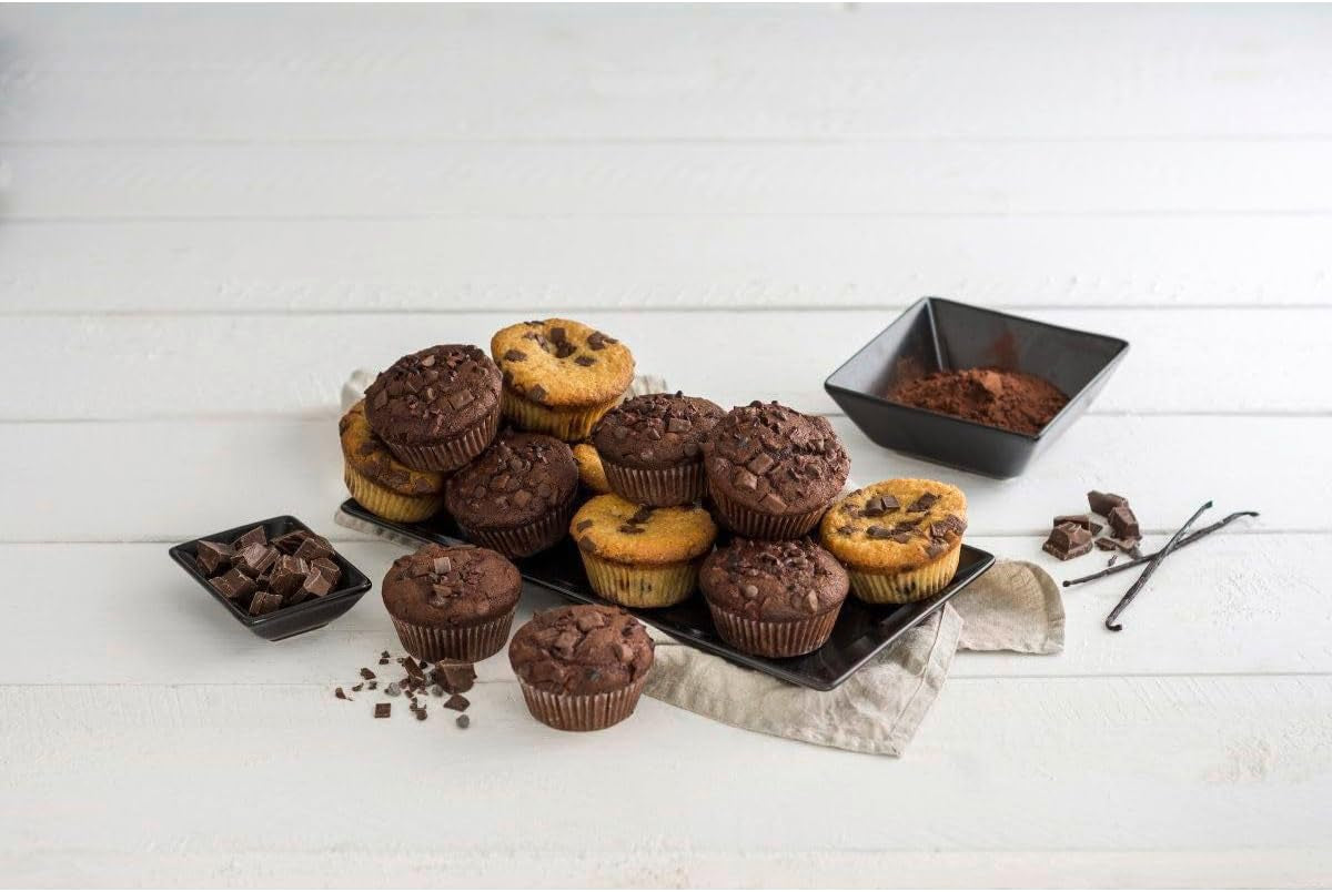 Zenker 6Er Muffinform Zwart Metallic, 275X190X30 Mm, Teflon Classic Antihaftbeschichtung, Hitzebeständig Bis 230°C, Leichte Reinigung, Ideal Für Köstliche Muffins Vormen en bakplaten Naty Shop
