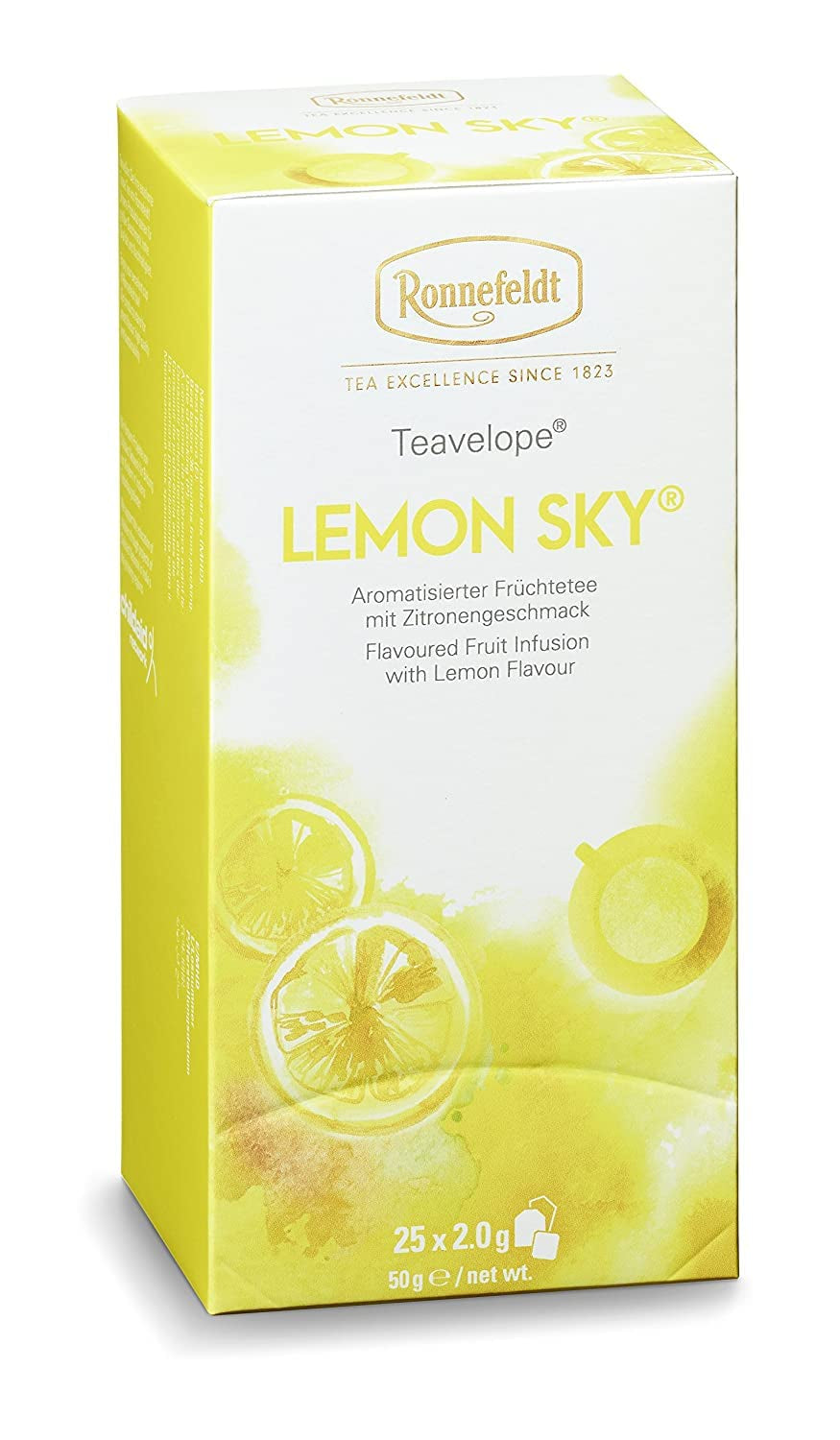 Teavelope "Lemon Sky" - Vruchtenthee met citroensmaak, 25 theezakjes, 50 g