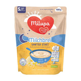 Melkpap Milupa Gentle Start - Granen voor baby's zonder gluten, zonder palmolie - Zonder bewaarmiddelen en kleurstoffen - Vanaf 5 maanden - 4 x 400 g