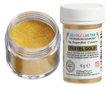Sugarflair eetbare kleurstof, pastel gouden kleur - voedselglanspoeder voor taarten, muffins, chocolade, gebak, desserts, ijs, drankjes, cocktails en meer - 4g