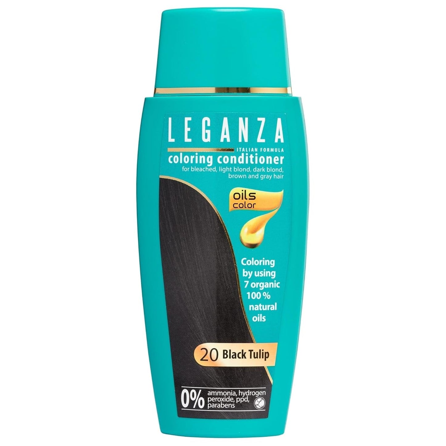 Leganza Natuurlijke Balsem Haarverf Kleur 71 Café Latte | Haarverf zonder ammoniak | Verrijkt met 7 natuurlijke oliën | 150 ml Haarverf Naty Shop 20 Zwarte tulp