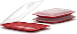 TATAY Fresh Slicer Box Set van 4, BPA-vrij, herbruikbaar, stapelbaar, vaatwasser en MWO, willekeurige kleuren. Afmetingen 17 cm x 3,2 cm x 25,2 cm Voedselbewaardozen Naty Shop Set 3 - Blueberry