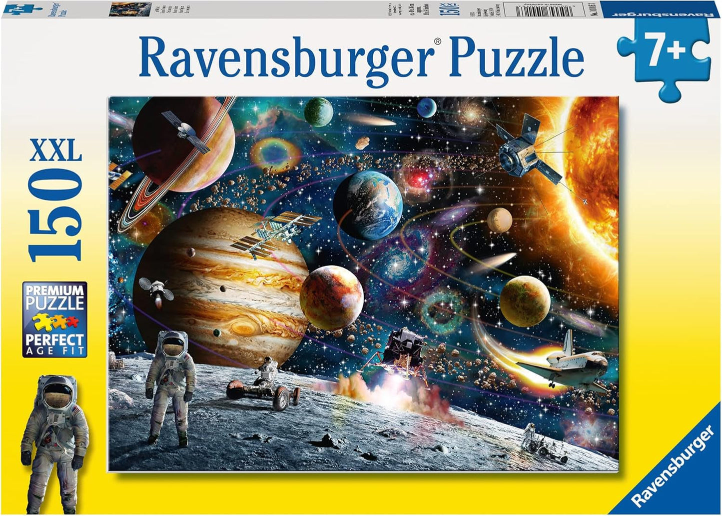 Ravensburger puzzel voor kinderen - 10016 In de ruimte - Ruimtepuzzel voor kinderen vanaf 7 jaar met 150 stukjes in XXL-formaat Puzzel Naty Shop In de ruimte