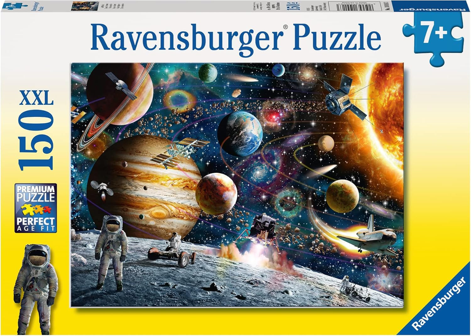 Ravensburger puzzel voor kinderen - 10016 In de ruimte - Ruimtepuzzel voor kinderen vanaf 7 jaar met 150 stukjes in XXL-formaat Puzzel Naty Shop In de ruimte