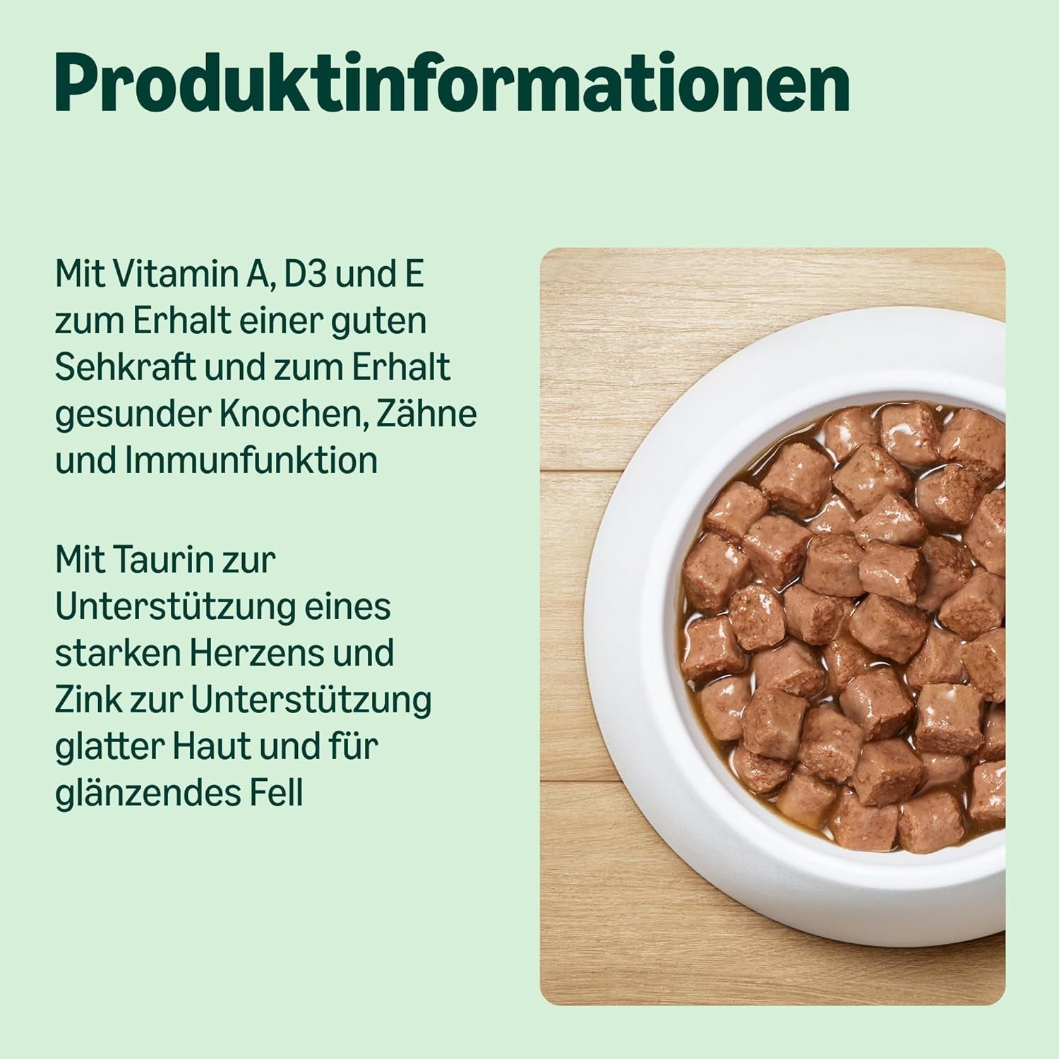 door Amazon Katzenfutter, nass, Dose, Stücke mit Geflügel in saus, 12 x 415 g