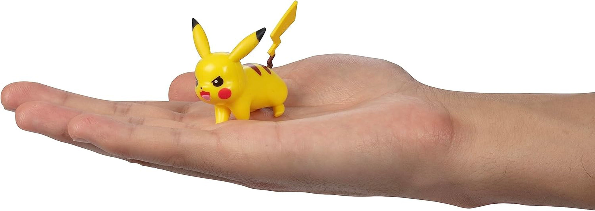 Pokémon-gevecht klaar! 6-delige figurenset - 11,4 cm Ash & Launching Pikachu, 5,1 cm Charmander, Rowlet, Piplup, Zorua - Officieel gelicentieerd - Paascadeau voor kinderen, jongens, meisjes Actiefiguren Naty Shop