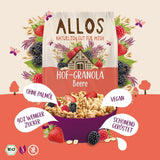 Allos Hof Granola met bessen | Biologische Muesli | Muesli met bessen | Krokante Muesli | Ontbijtgranen | Verpakking van 6 (6 x 300 g), 1 stuk (verpakking van 6)