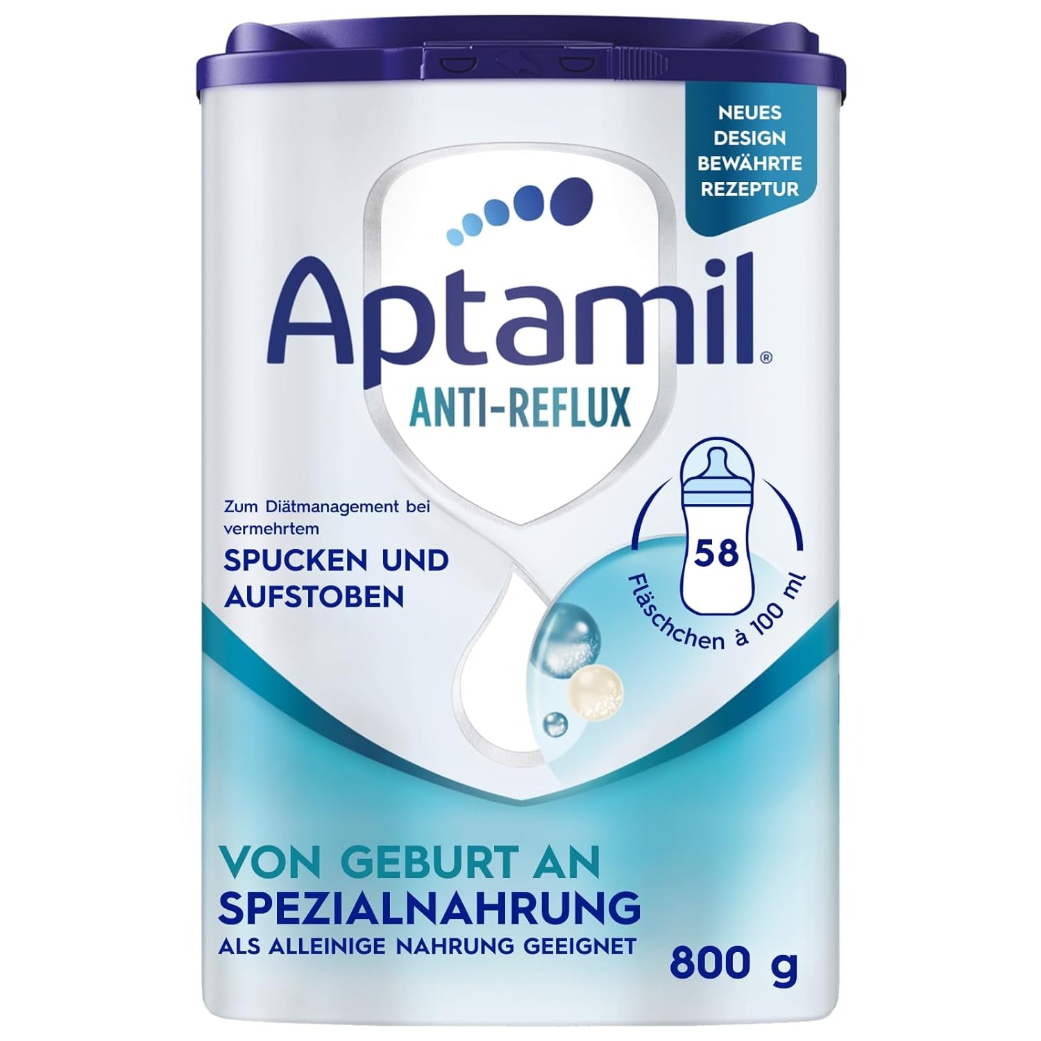 Aptamil Anti-Reflux - Volledige formule vanaf de geboorte Dieetmanagement Braken en oprispingen Babyvoeding Melkpoeder 1 x 800 g